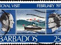 Barbados 1975 Royal Visit 25C Multicolor. Uploaded by SONYSAR
